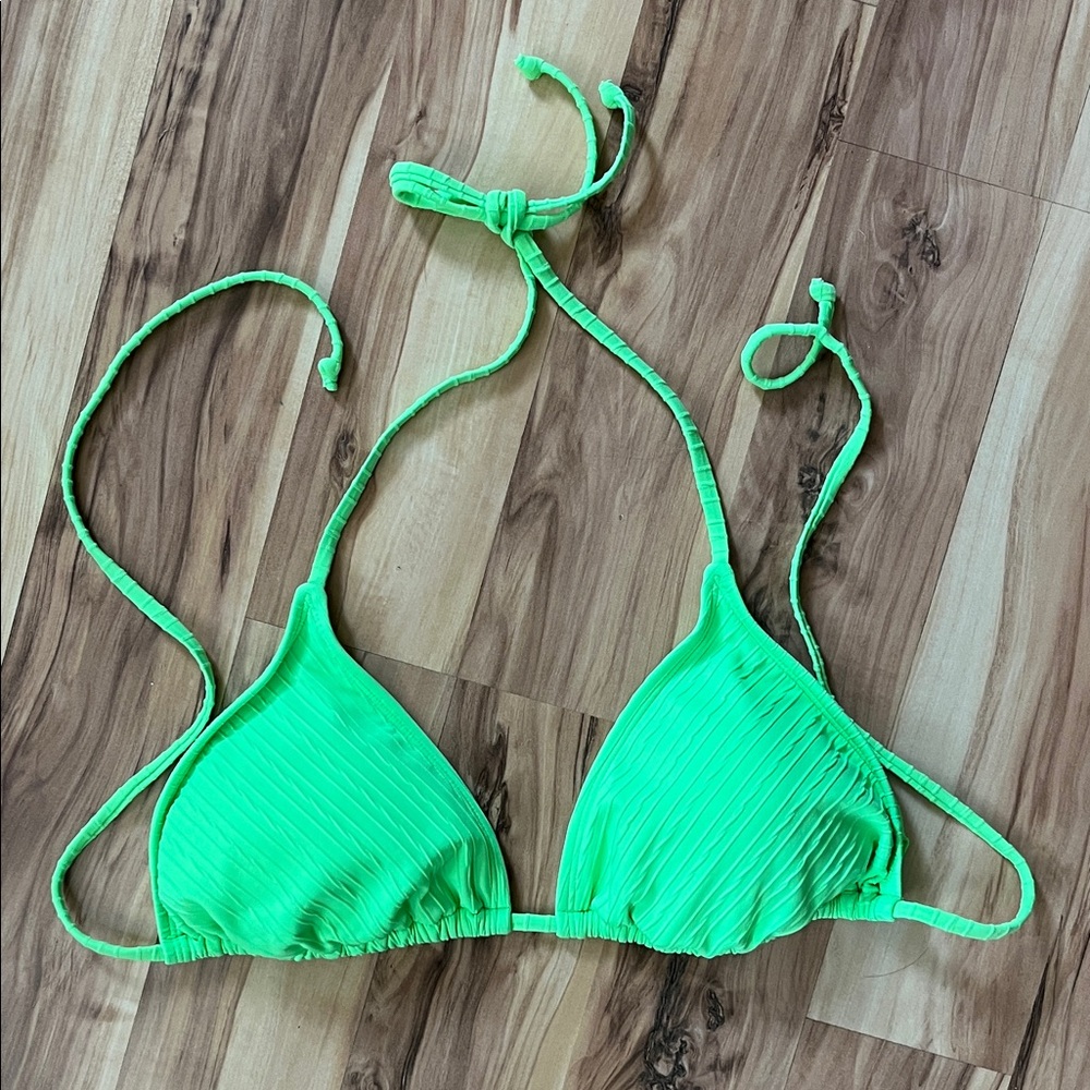 Xhilaration Neon Green Bikini Top